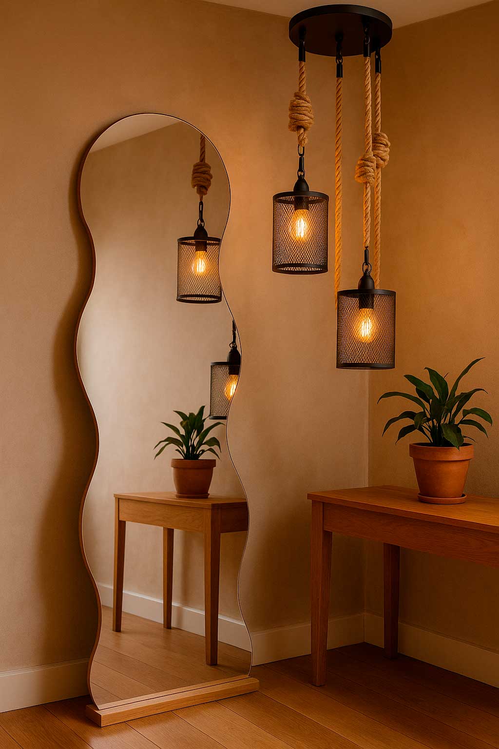 Espejos y Lamparás: El Dúo Perfecto para Iluminar y Amplíar tu Espacio🪞💡