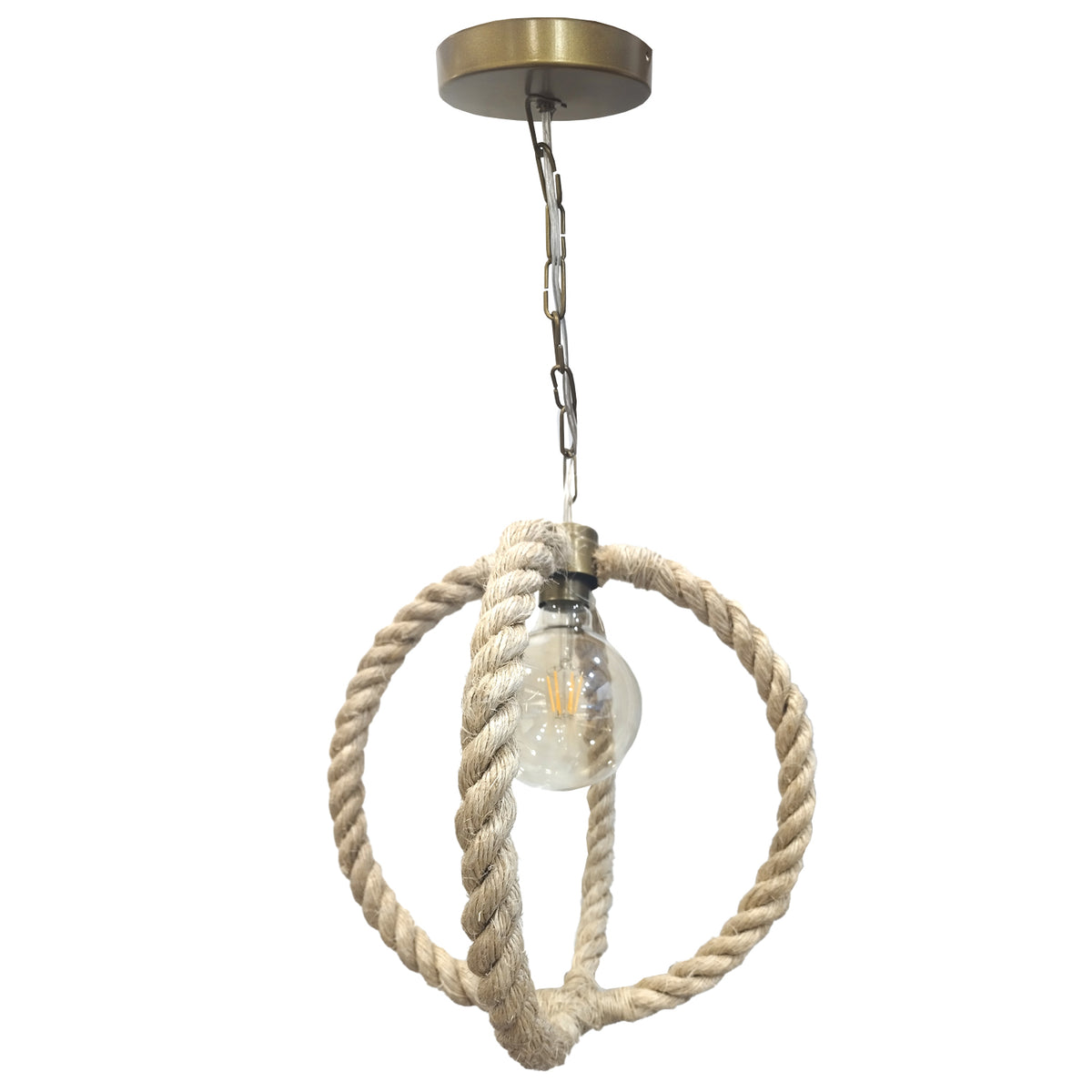 COLGANTE MHARA 32X32X32 CM BRONCE