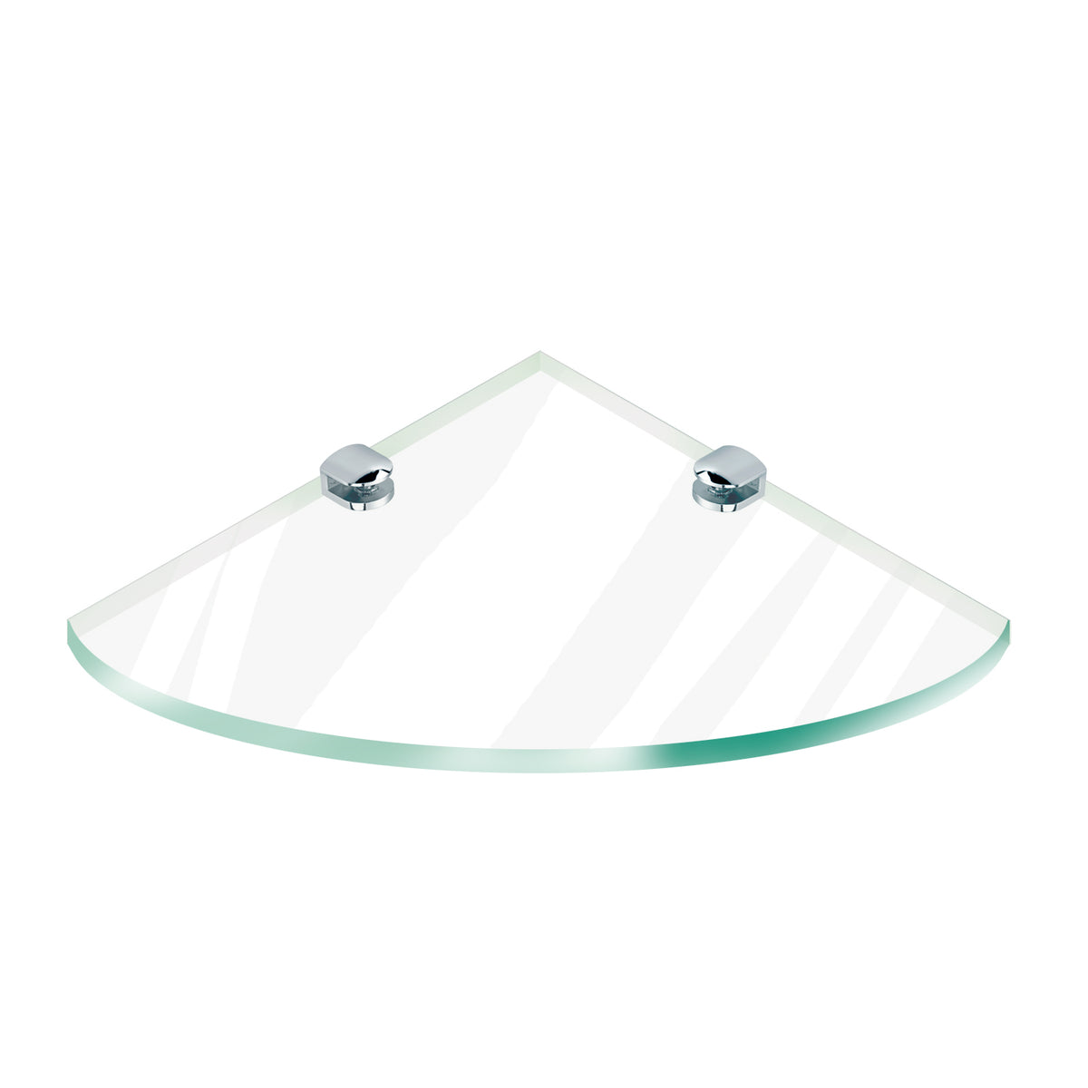 REPISA ESQUINERA TRIANGULAR VIDRIO 30X30 CM