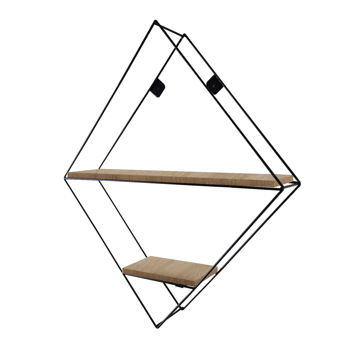 REPISA METAL - MDF ROMBO 60X53CM 2 NIVELES
