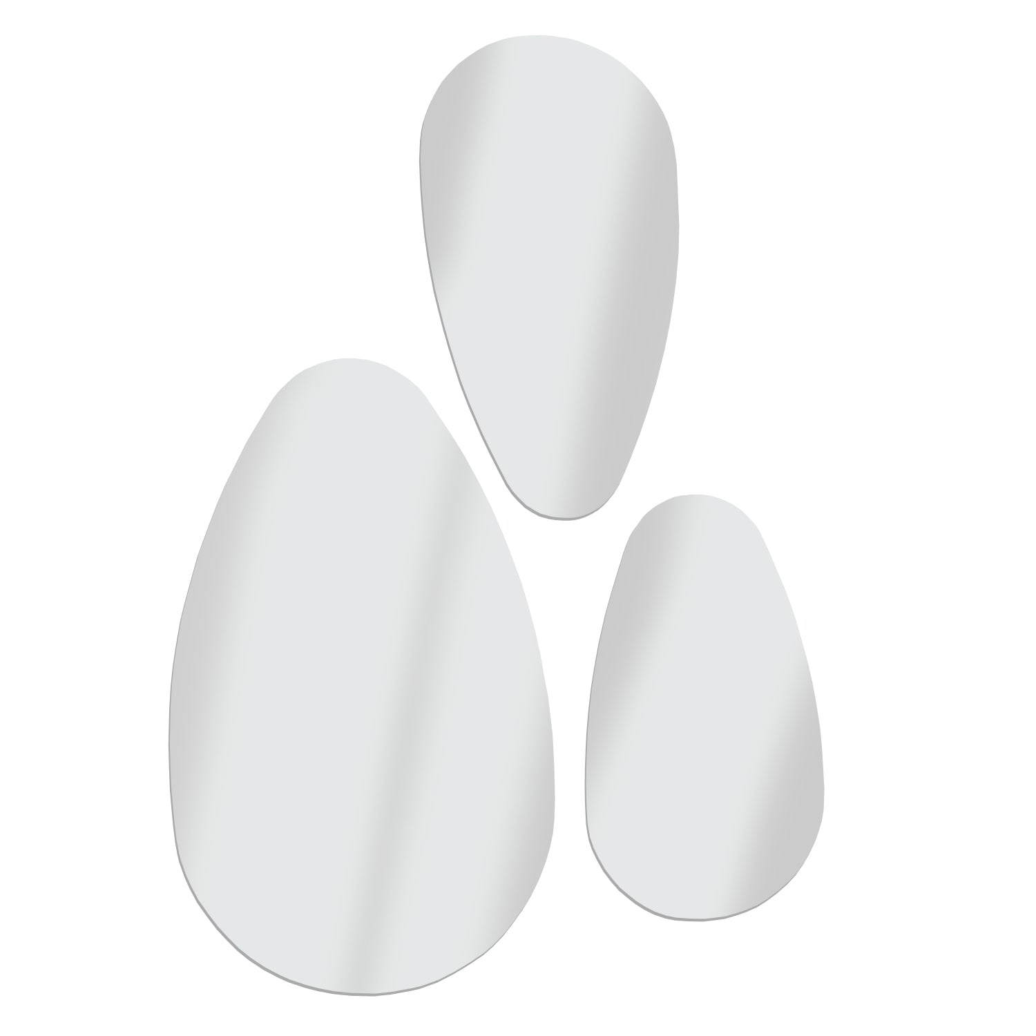 SET 3 ESPEJO OVAL 44 X 40CM