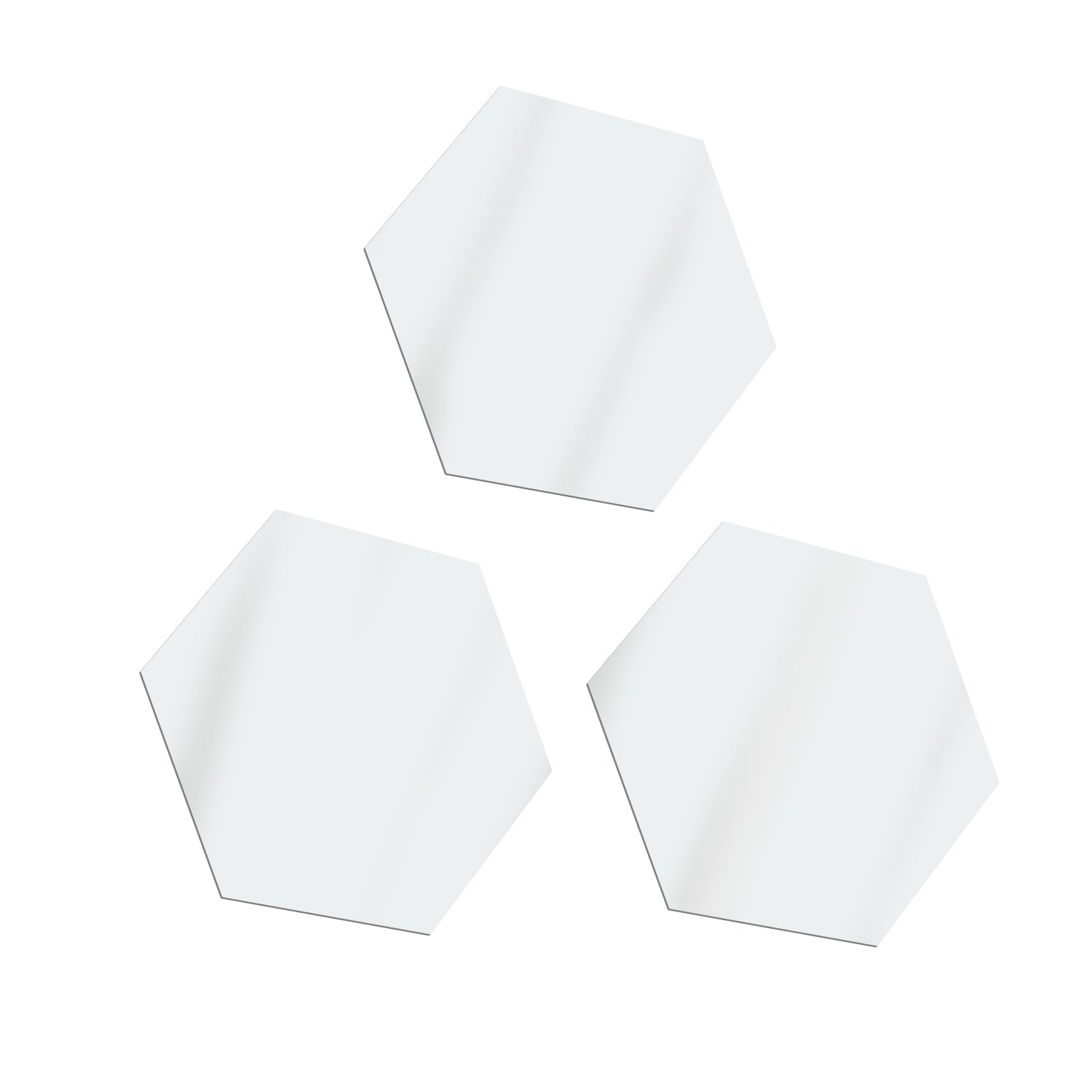 SET 3 ESPEJO HEXAGONAL 29 X 25.5 CM