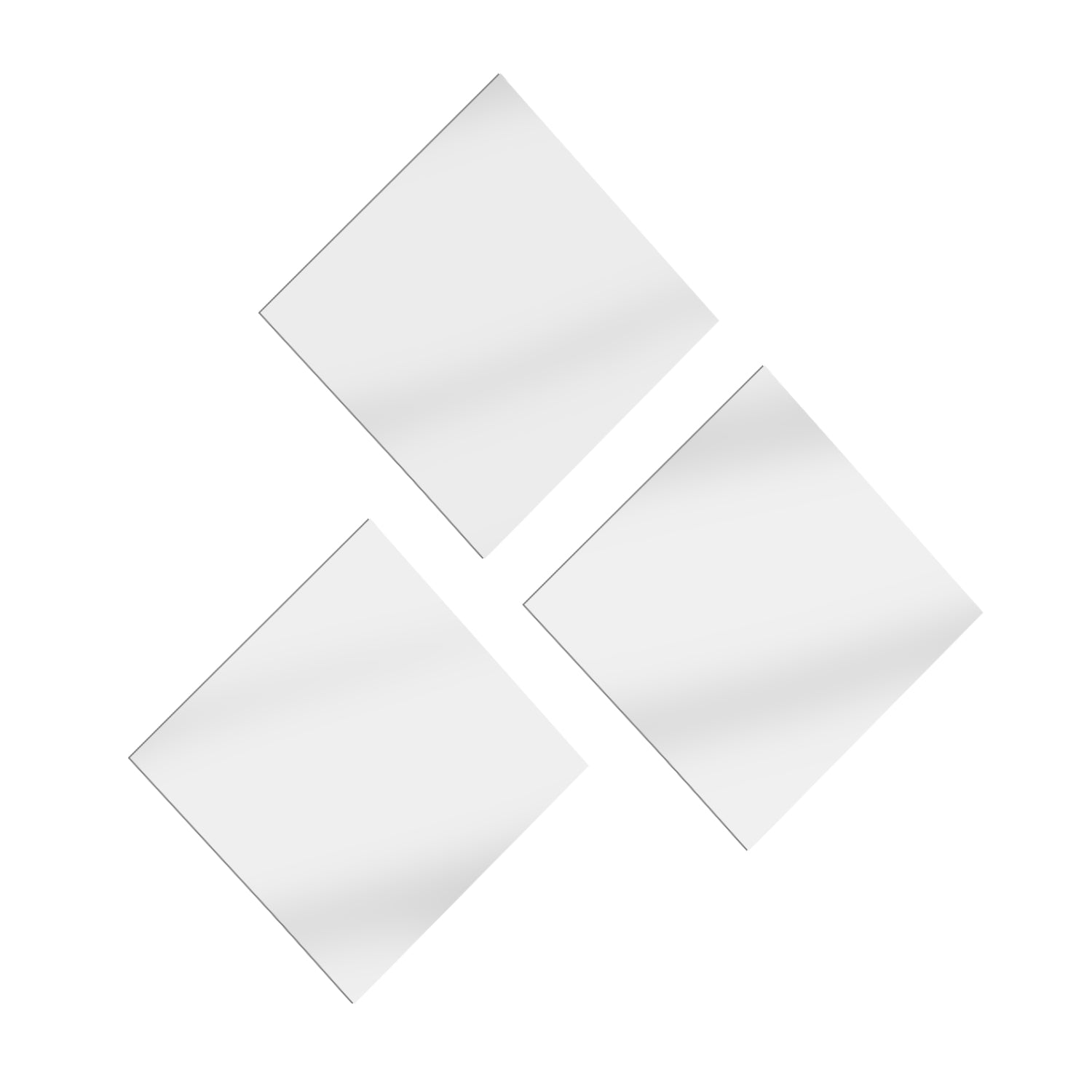 SET 3 ESPEJO SQUARE 20 X 20 CM