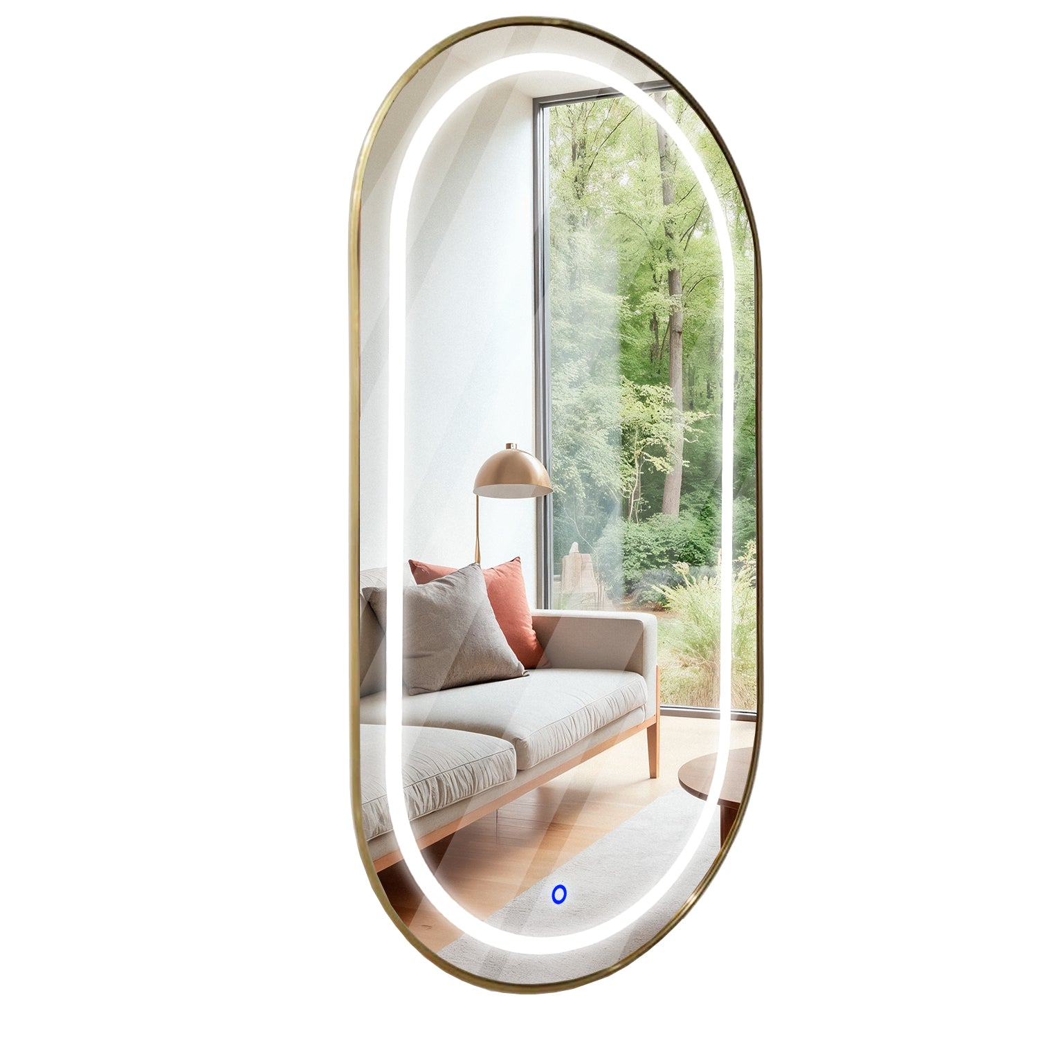 ESPEJO METALICO EROS 116.5 X 58.5 X 2.8 CM LED TOUCH